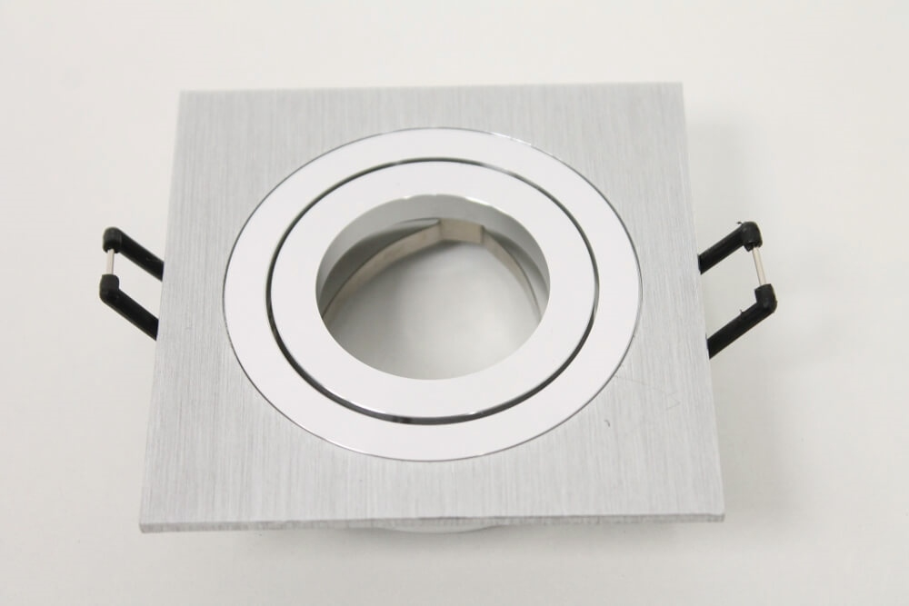 Aluminium inbouwspot vierkant HELIUM | 9,2 cm