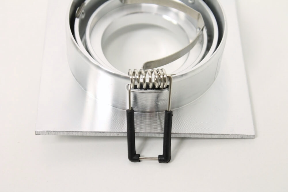 Aluminium inbouwspot vierkant HELIUM | 9,2 cm