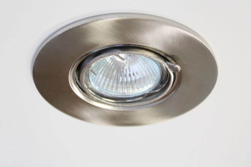 Staalkleurige inbouwspot BANANA rond | 11 cm