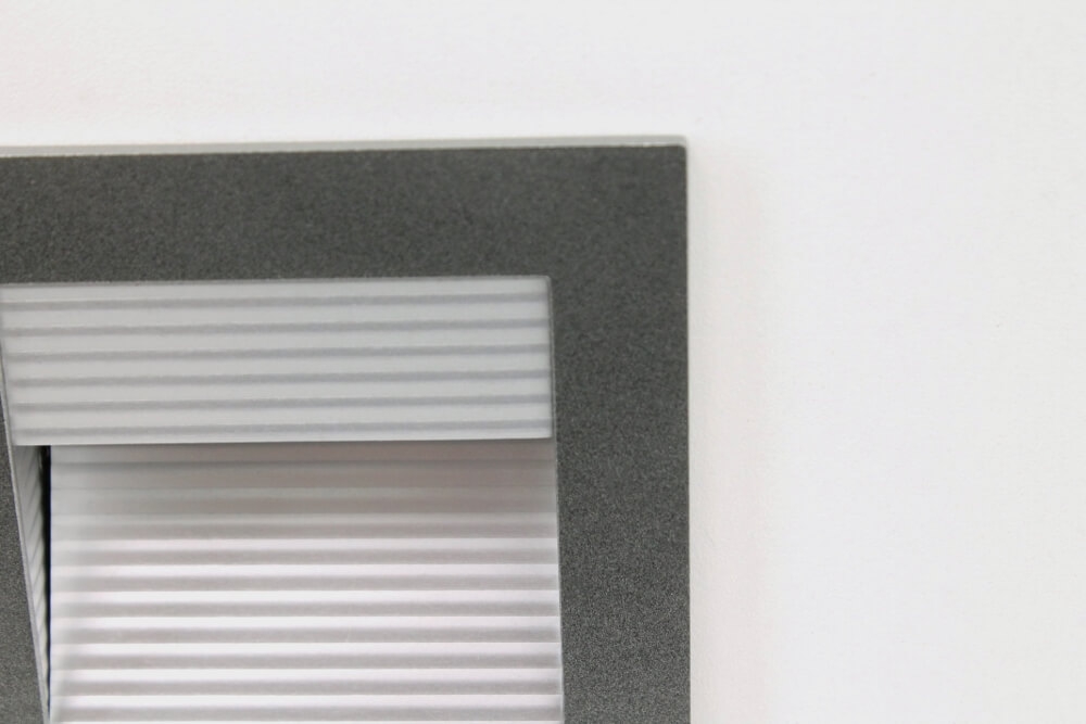 Trapverlichting / Inbouw wandlamp CROOK I LED warm wit | Antraciet / grijs