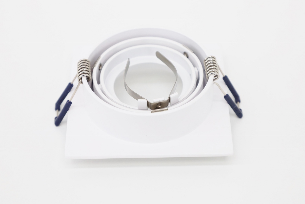 Witte inbouwspot CLASSIC vierkant | 9,2 cm