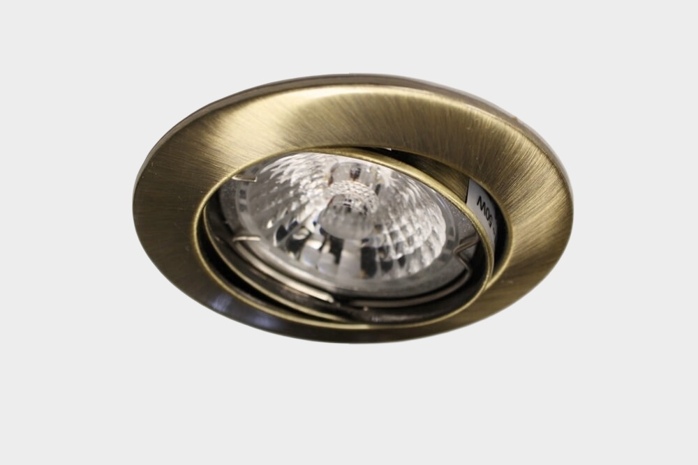 Bronskleurige inbouwspot CLASSIC rond | 8,2 cm