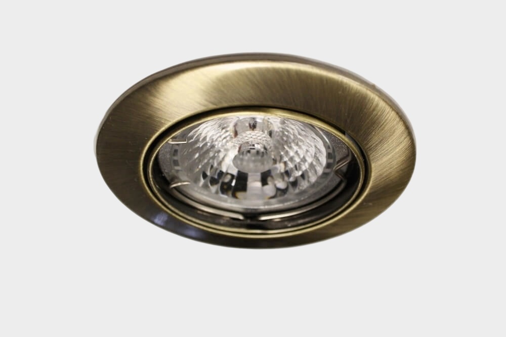Bronskleurige inbouwspot CLASSIC rond | 8,2 cm