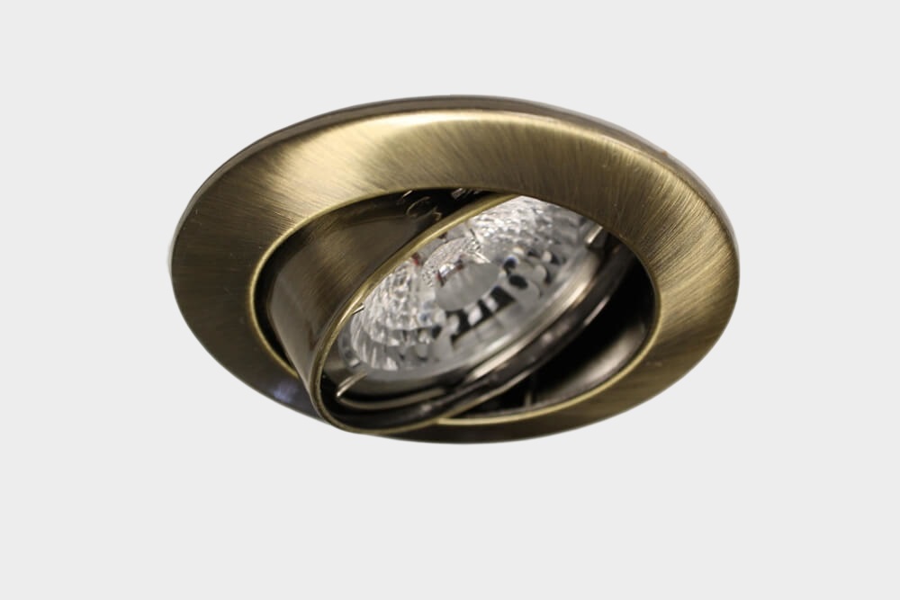 Bronskleurige inbouwspot CLASSIC rond | 8,2 cm