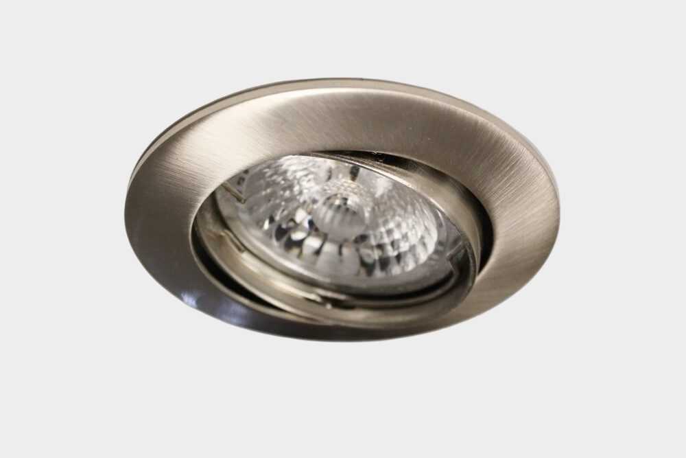 Staalkleurige inbouwspot CLASSIC rond | 8,2 cm