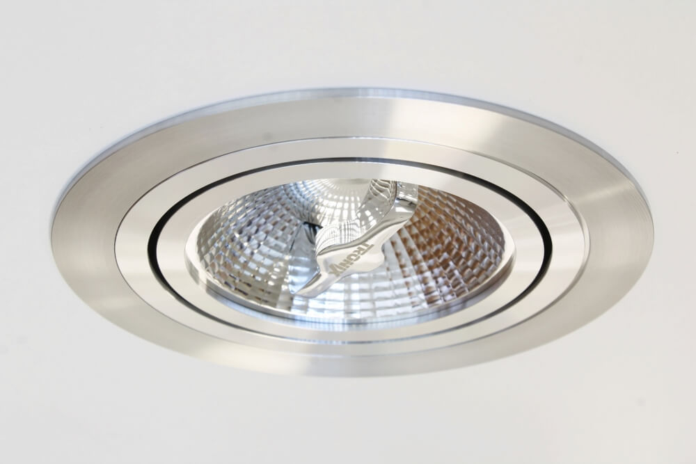 Grote aluminium inbouwspot rond HELIUM XL | 18 cm