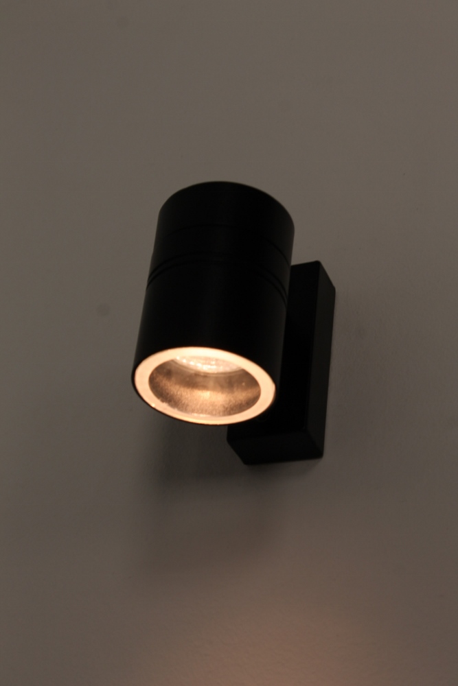 Buitenlamp / Wandlamp MOVE met onderverlichting | Zwart
