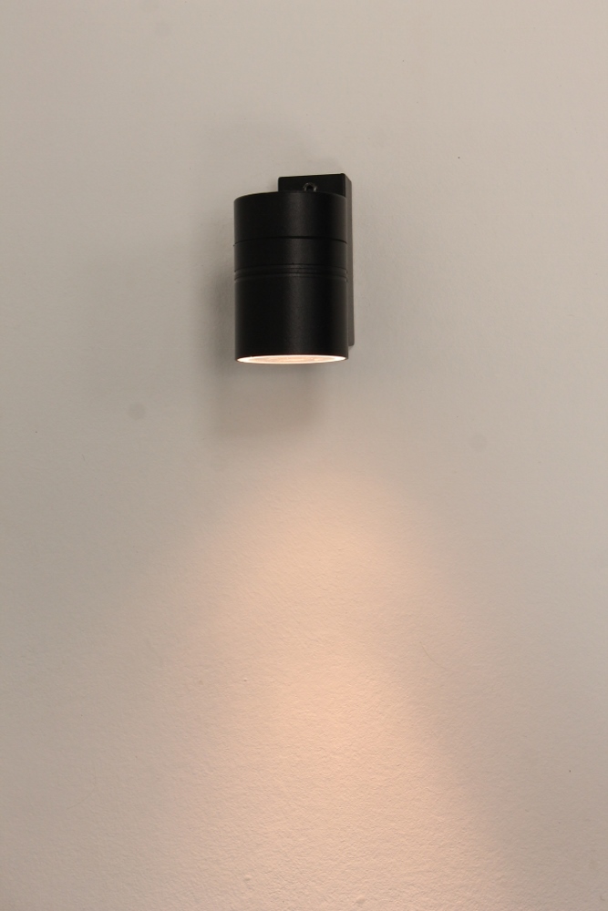 Buitenlamp / Wandlamp MOVE met onderverlichting | Zwart