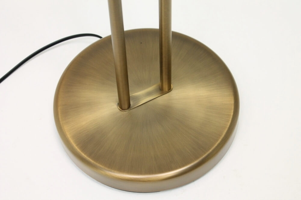 Dubbele leeslamp PLATO brons met helder glas | LED