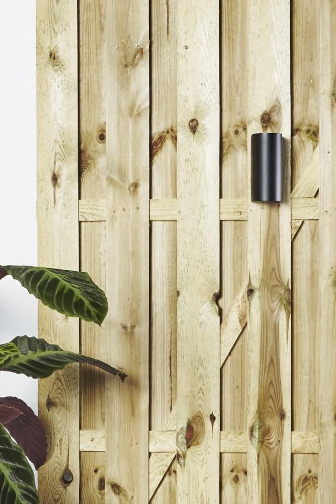 Buitenlamp / Wandlamp ZORA LED 2-lichts rond | Zwart