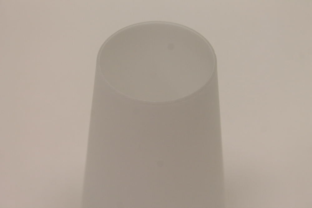 Tafellamp staal met wit glas | Touchdimmer