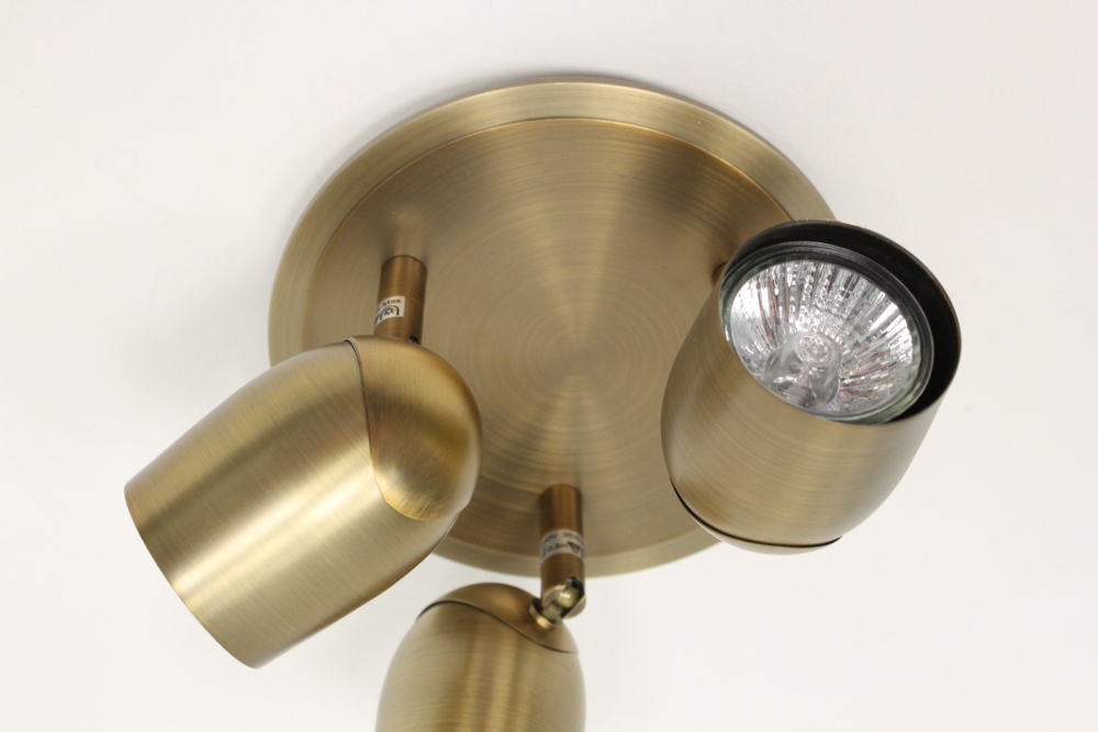 3-lichts spot LUNNE | brons