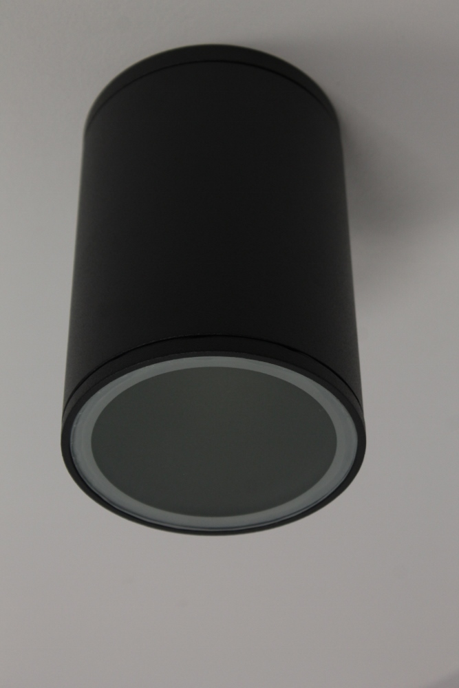 Plafondlamp / Opbouw spot LUBO IP54 antraciet | Rond