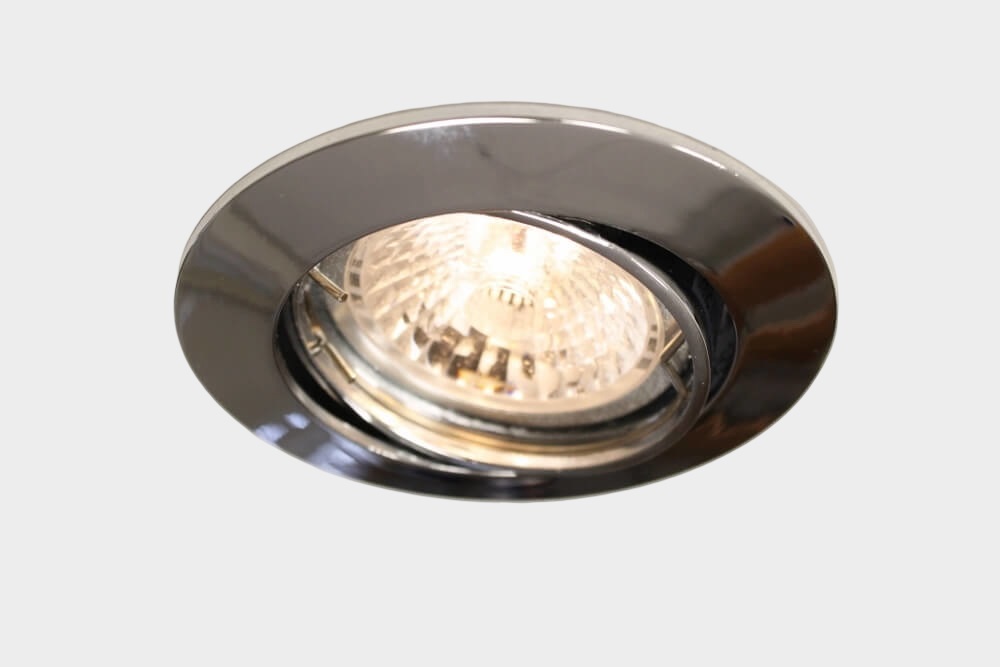 Chroomkleurige inbouwspot CLASSIC rond | 8,2 cm | Aanbiedingsset 3 stuks