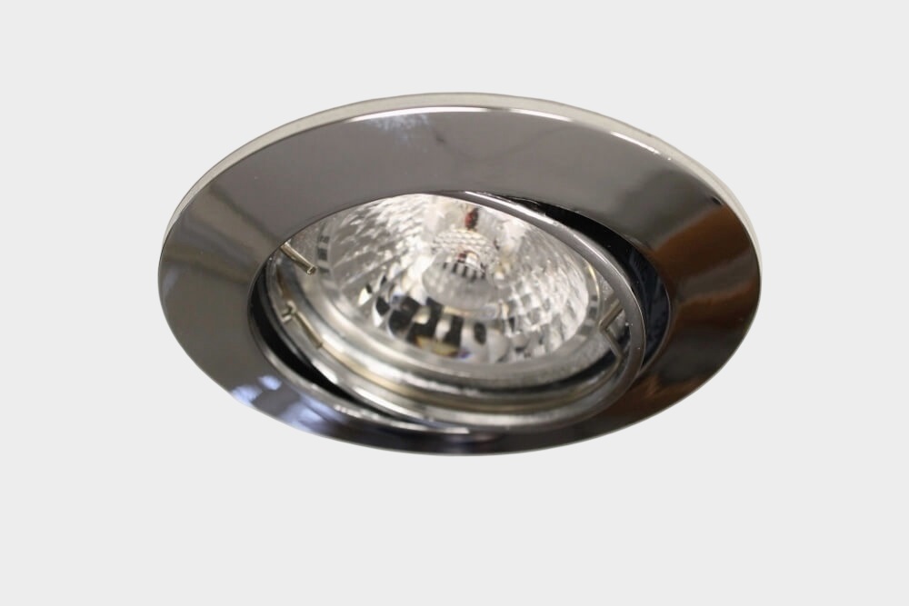 Chroomkleurige inbouwspot CLASSIC rond | 8,2 cm | Aanbiedingsset 3 stuks