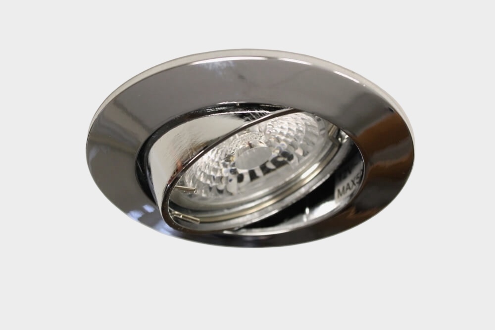 Chroomkleurige inbouwspot CLASSIC rond | 8,2 cm | Aanbiedingsset 3 stuks