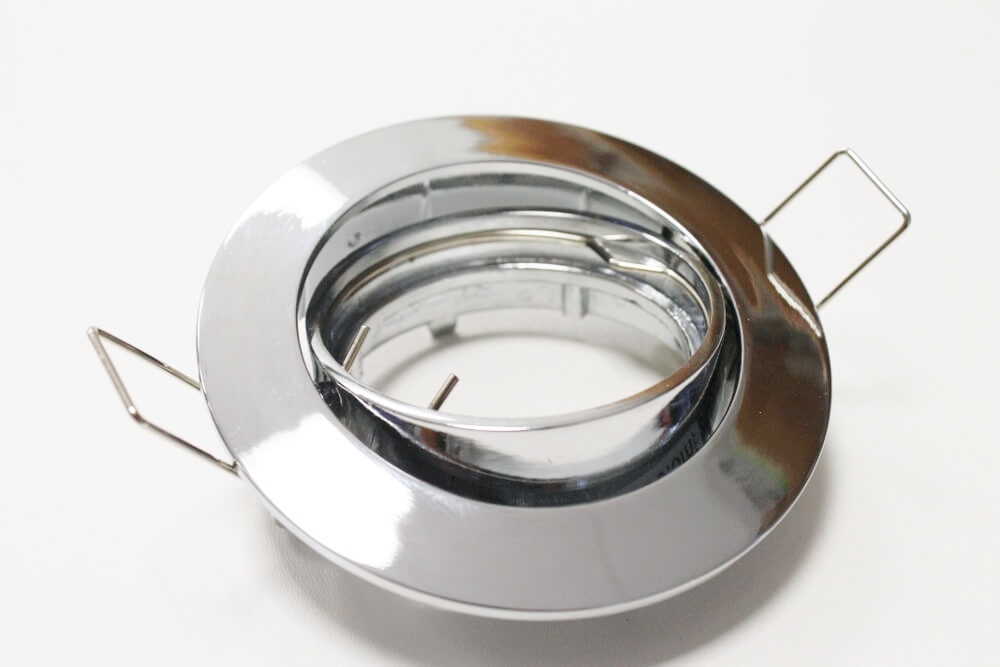 Chroomkleurige inbouwspot CLASSIC rond | 8,2 cm | Aanbiedingsset 3 stuks