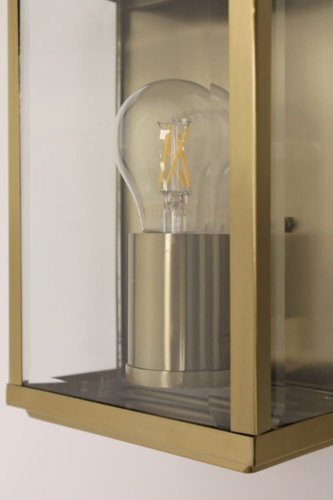 Strakke buitenlamp wandlamp HILTON | goud