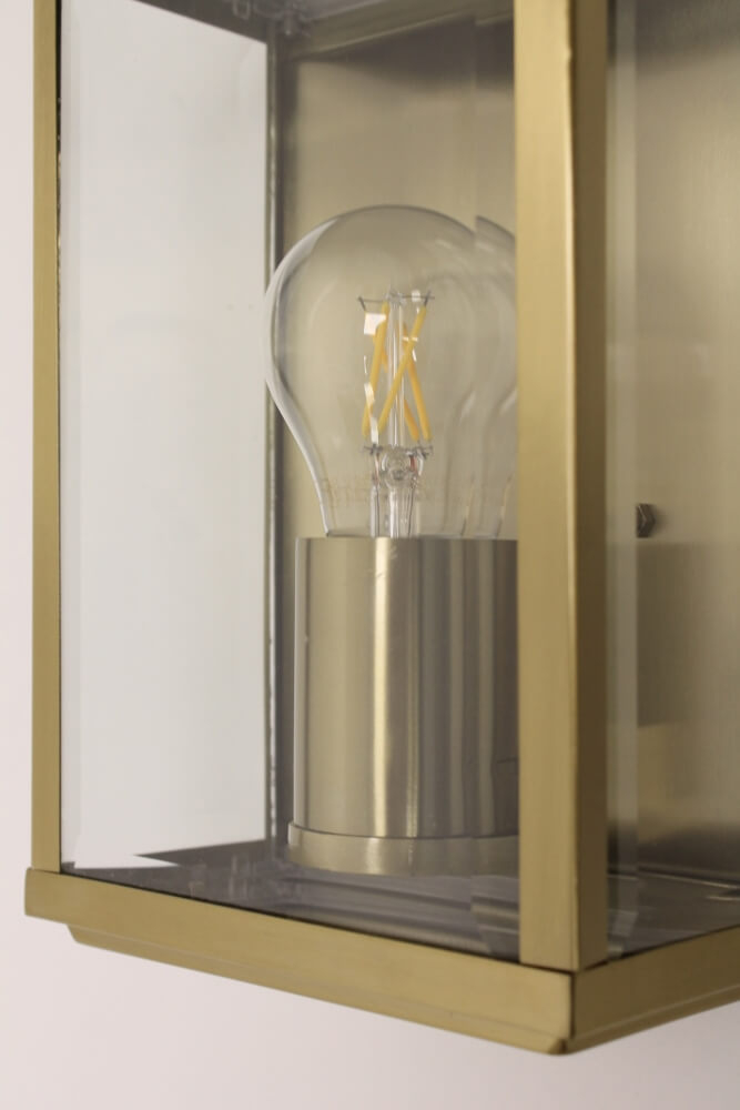 Strakke buitenlamp wandlamp HILTON | goud