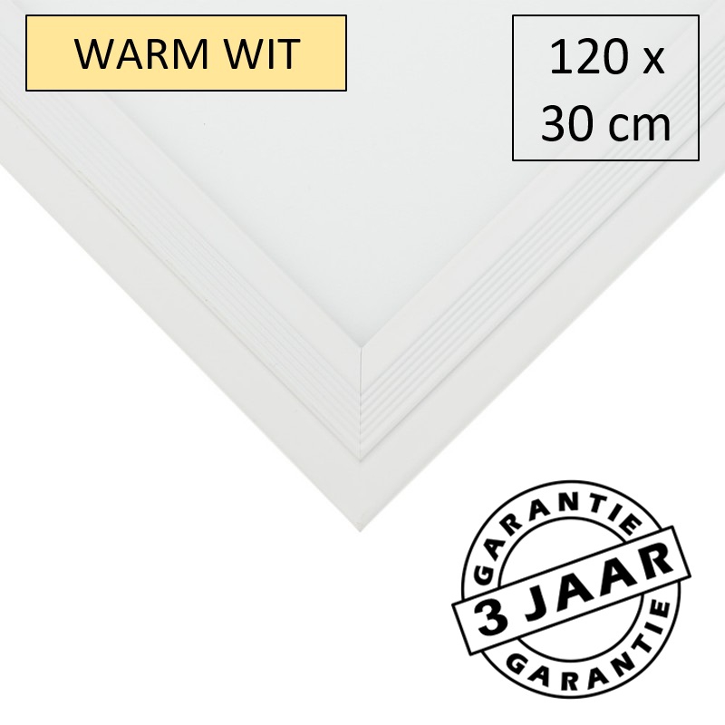 Inbouw LED paneel systeemplafond 120x30 cm 45 watt | warm wit