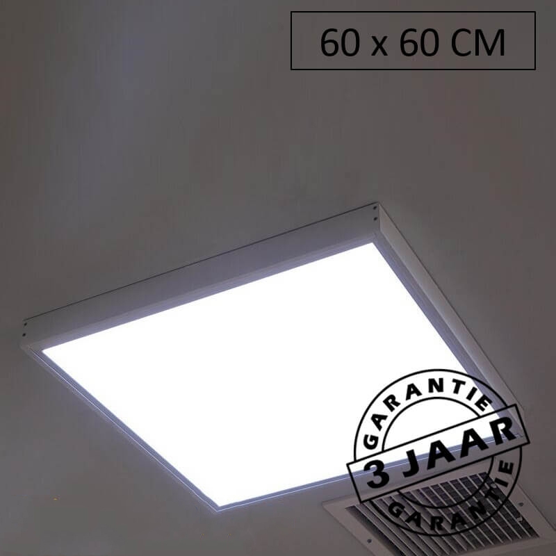 Wit opbouwframe voor LED paneel 60x60 cm