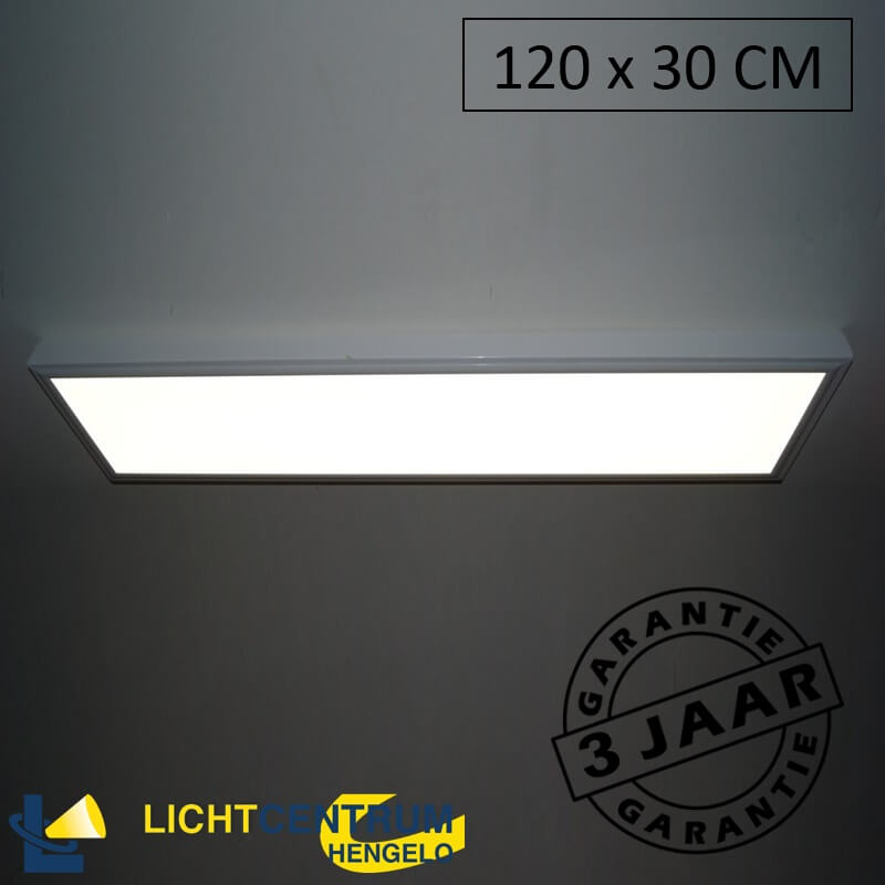 Inbouw LED paneel systeemplafond 120x30 cm 45 watt | koel wit