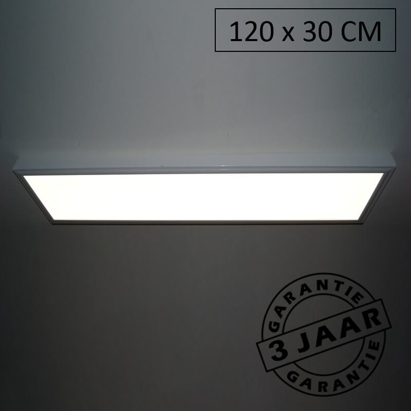 Inbouw LED paneel systeemplafond 120x30 cm 45 watt | warm wit