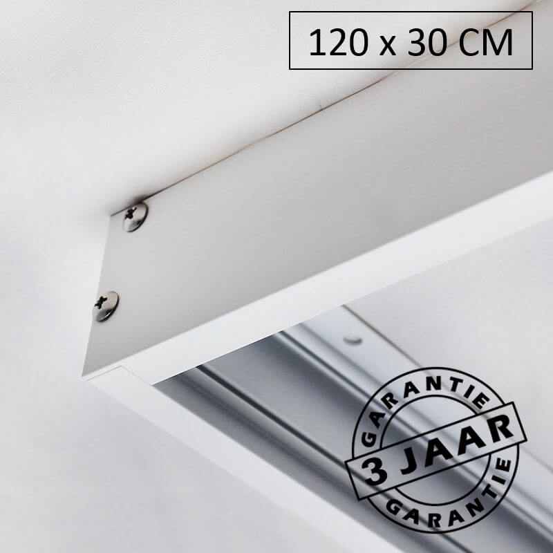 Wit opbouwframe voor LED paneel 120x30 cm