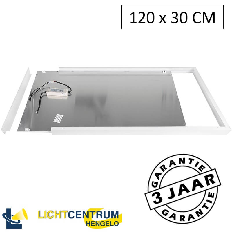 Inbouw LED paneel systeemplafond 120x30 cm 45 watt | koel wit
