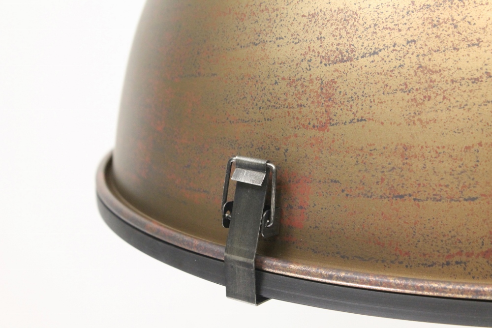 Industrielamp BIKKEL roestbruin/brons | Ø 42,5 cm