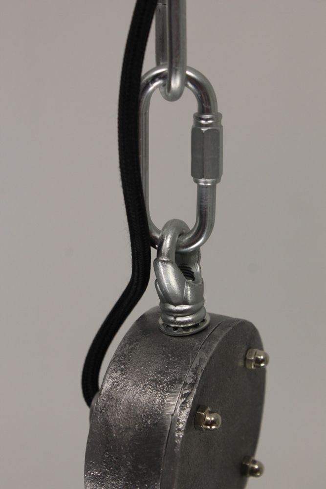 Industrielamp BIKKEL roestbruin/brons | Ø 42,5 cm