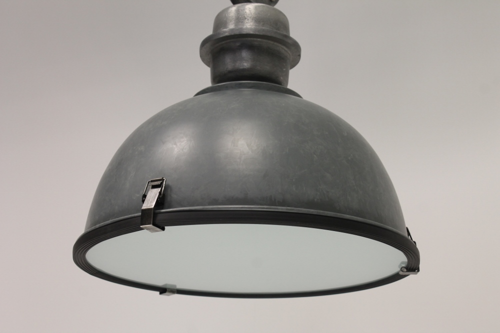 Industrielamp BIKKEL betongrijs | Ø 42,5 cm