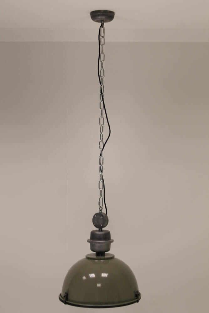 Industrielamp BIKKEL groen | Ø 42,5 cm