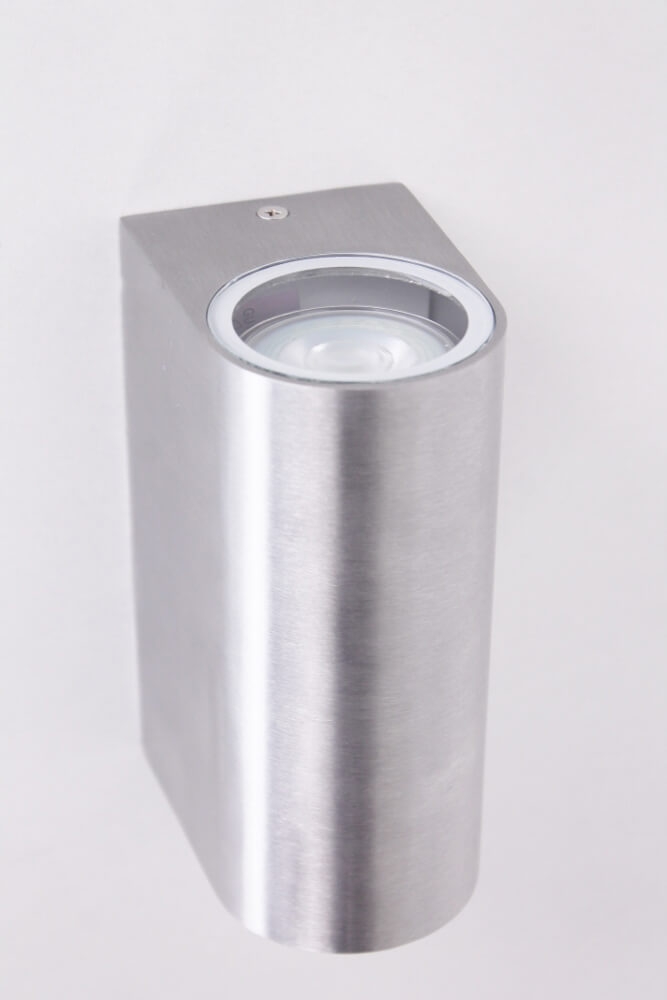 Buitenlamp / Wandlamp ZORA LED 2-lichts rond | Staal
