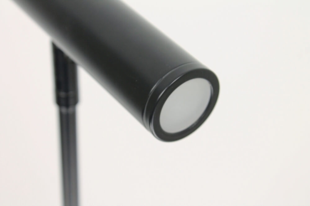 Flexibele strakke LED leeslamp TUBUS met pulsdimmer | Zwart