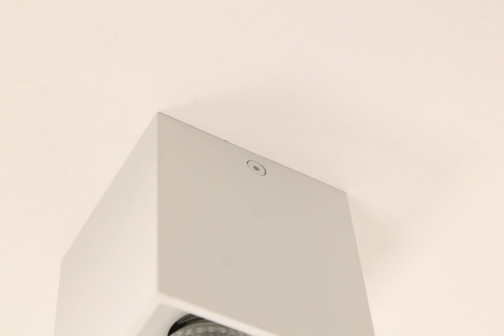 Plafondlamp / Opbouw spot CUBA 1-lichts | Wit