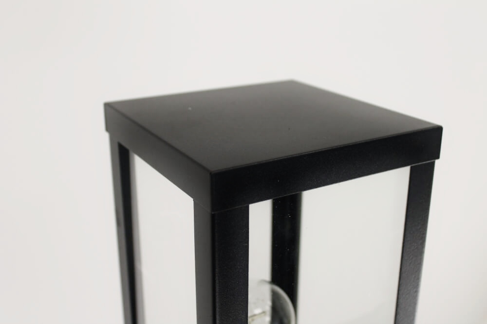 Strakke buitenlamp WESTFORD staand groot | Zwart IP44