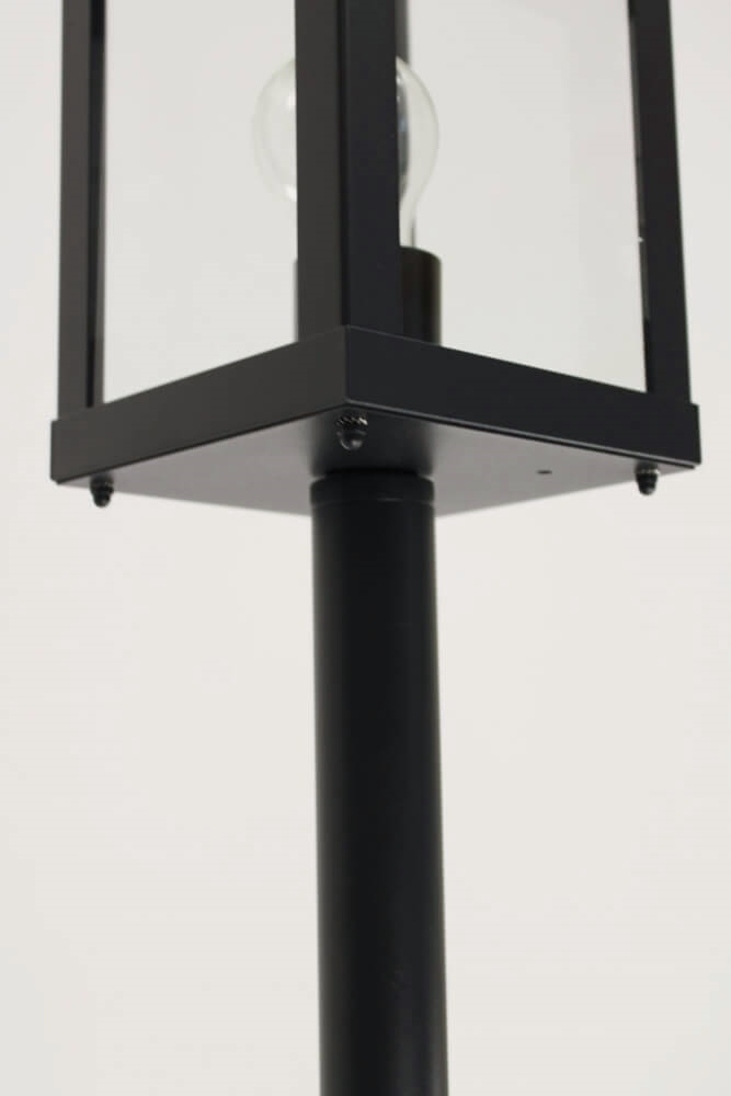 Strakke buitenlamp WESTFORD staand groot | Zwart IP44