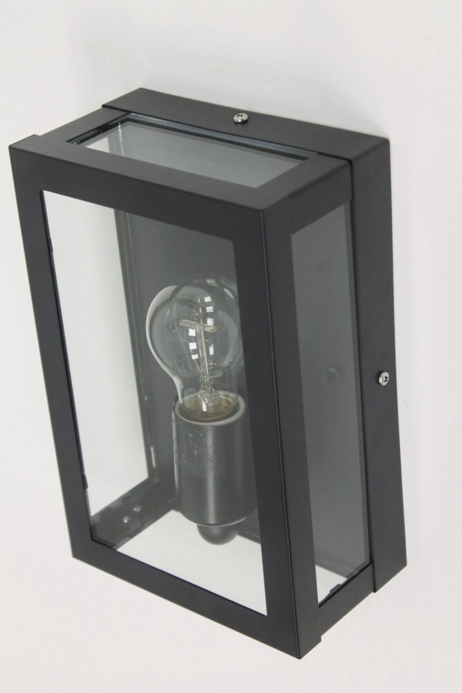 Strakke buitenlamp WESTFORD wand | Zwart IP44