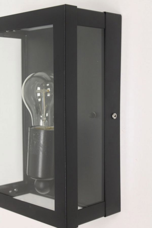 Strakke buitenlamp WESTFORD wand | Zwart IP44