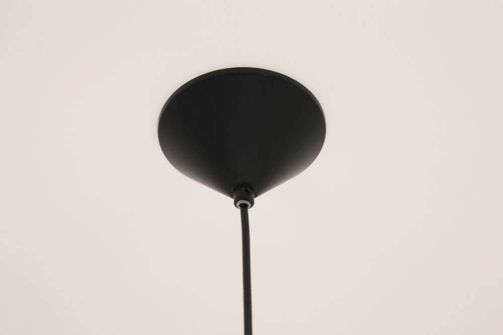 Vintage hanglamp LURDES | Zwart klein 17 cm