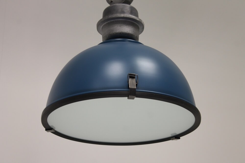 Industrielamp BIKKEL blauw | Ø 42,5 cm