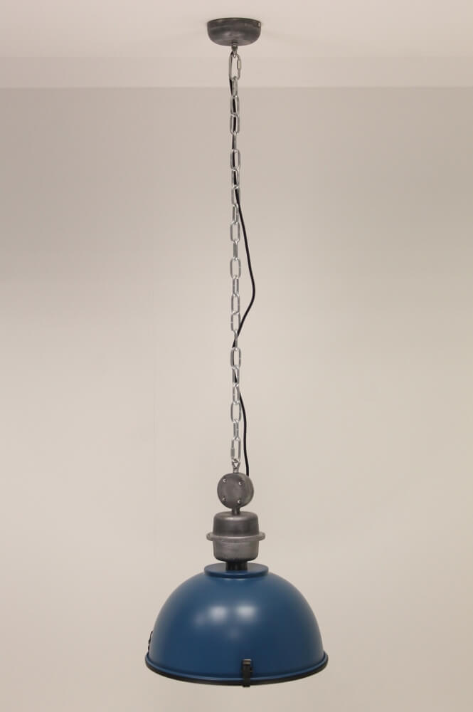Industrielamp BIKKEL blauw | Ø 42,5 cm