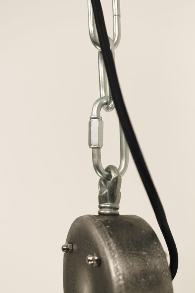 Industrielamp BIKKEL XL roestbruin/brons | Ø 52 cm