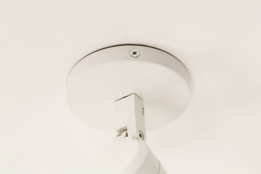 Kantelbare 1-lichts opbouwspot rond DOCCIA IP44 | Wit
