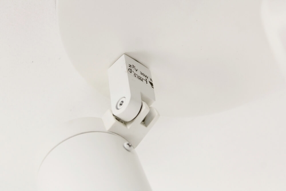 Kantelbare 2-lichts opbouwspot rond DOCCIA IP44 | Wit