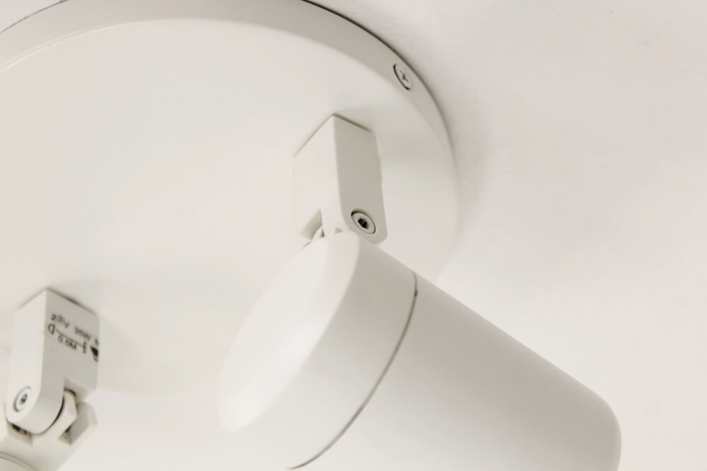 Kantelbare 2-lichts opbouwspot rond DOCCIA IP44 | Wit