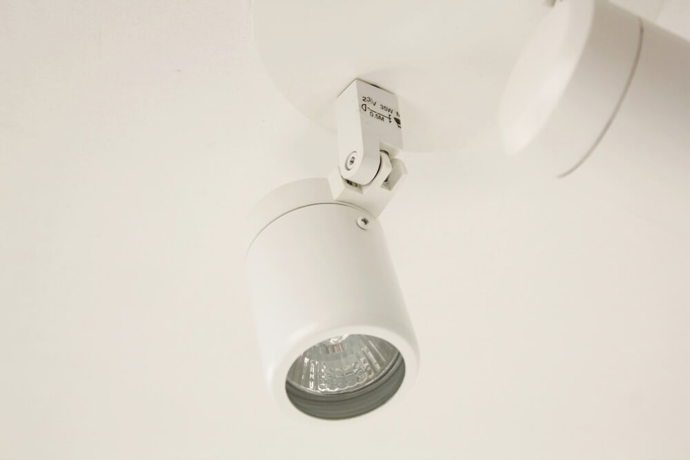 Kantelbare 2-lichts opbouwspot rond DOCCIA IP44 | Wit