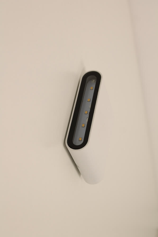 Minimalistische buitenlamp / wandlamp CONTI breed | Wit
