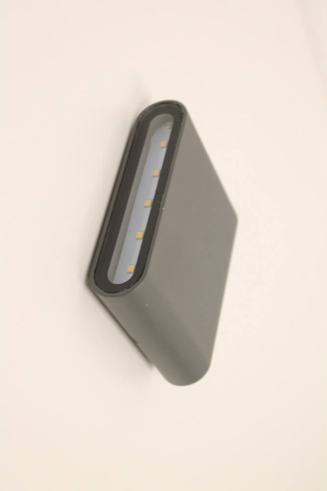Minimalistische buitenlamp / wandlamp CONTI smal | Antraciet